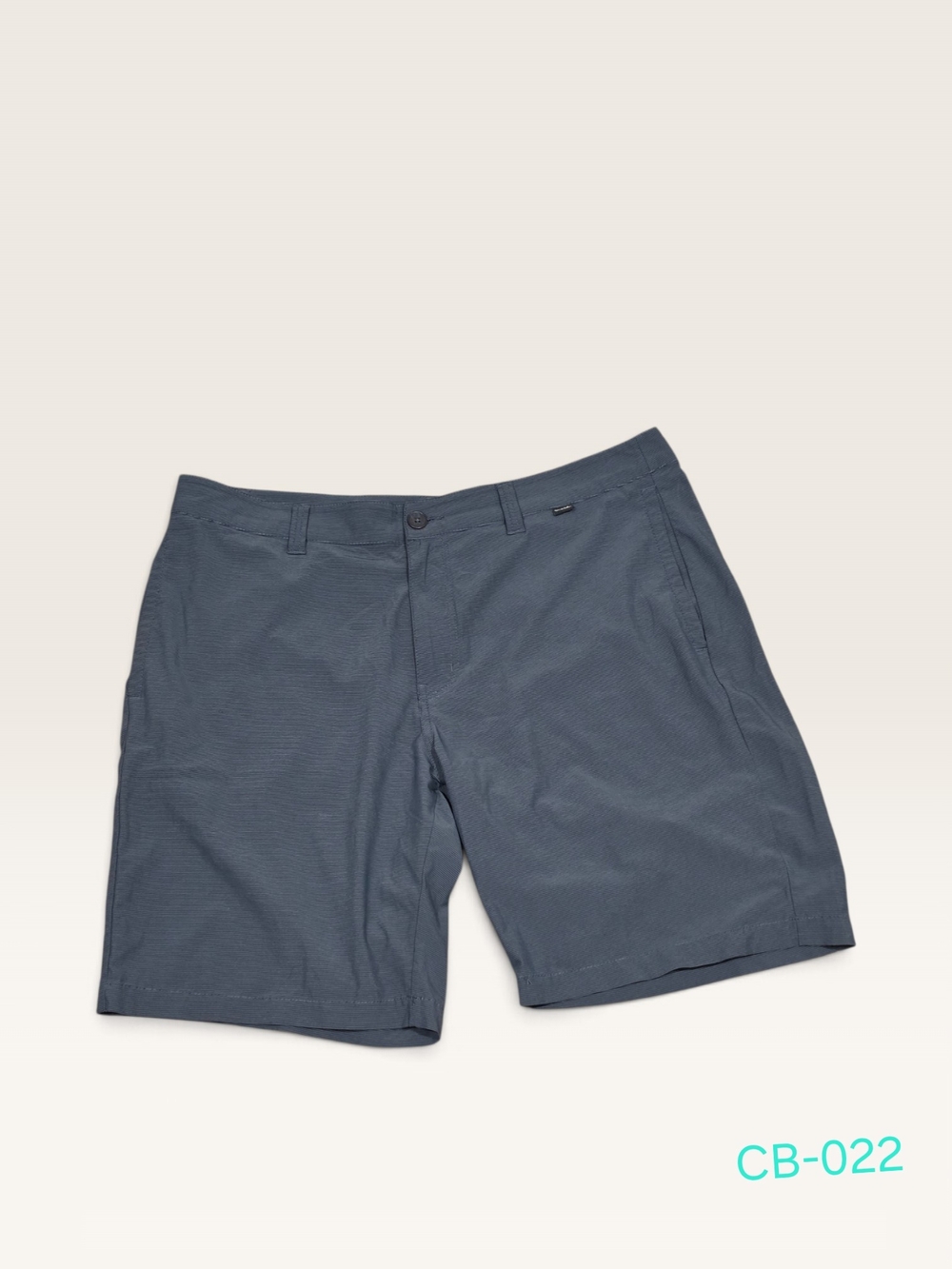 Travis Mathew Golf Shorts Mens 36 Blue Textured Hybrid Performance Casual